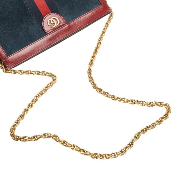 GUCCI Red Leather Shoulder Bag - Picture 9 of 14